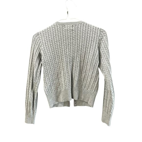 Polo Ralph Lauren Big Girls Mini-Cable Cotton Cardigan Sweater Size Medium - Picture 3 of 7